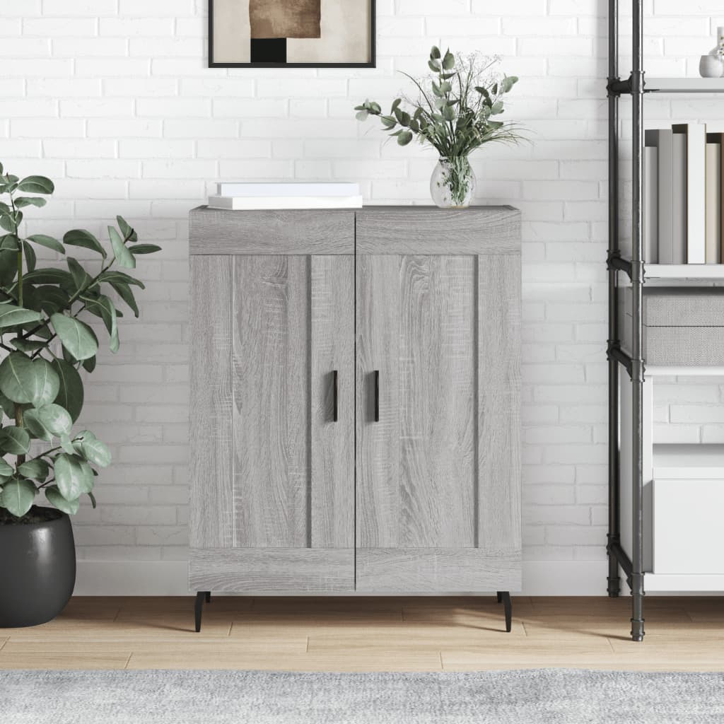 vidaXL Sideboard Grey Sonoma 69.5x34x90 cm Engineered Wood 1