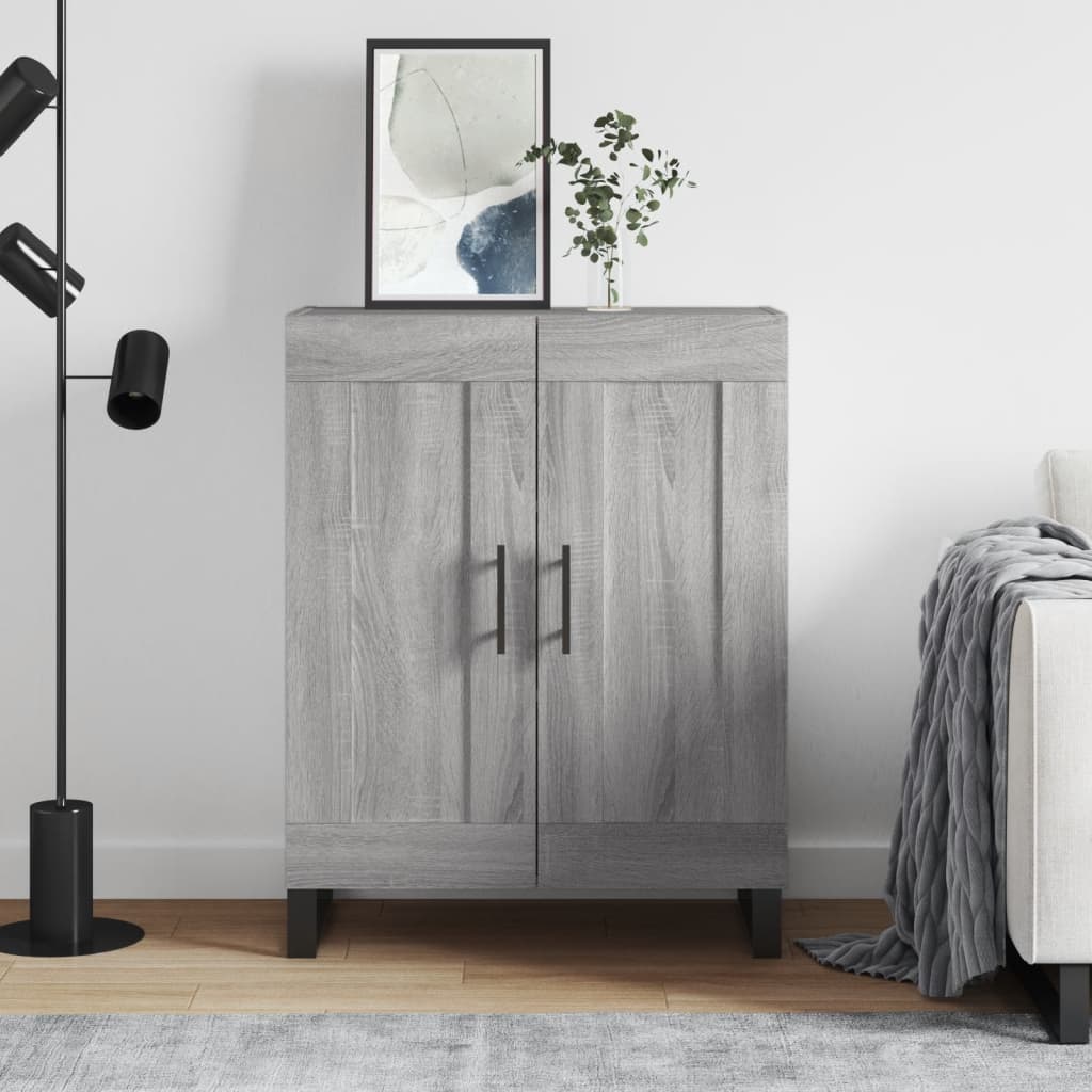 vidaXL Sideboard Grey Sonoma 69.5x34x90 cm Engineered Wood 1