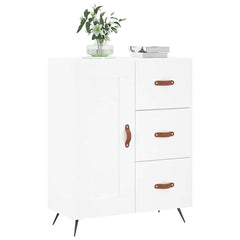 vidaXL Sideboard White 69.5x34x90 cm Engineered Wood 3