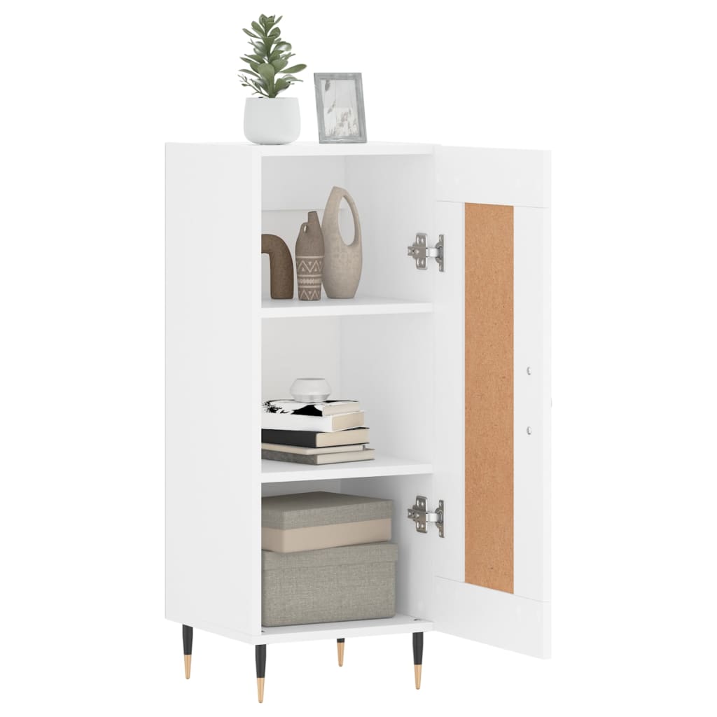 vidaXL Sideboard White 34.5x34x90 cm Engineered Wood 4