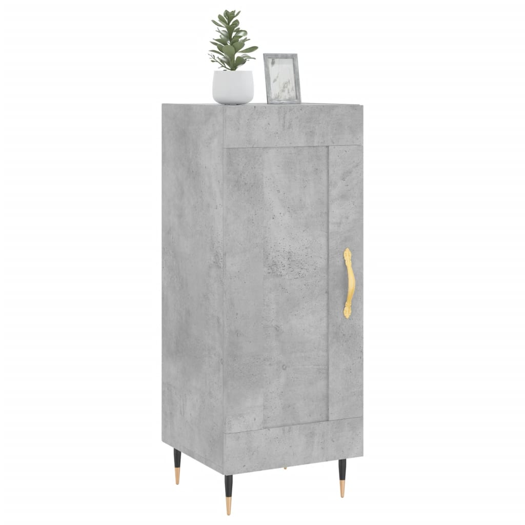 vidaXL Sideboard Concrete Grey 34.5x34x90 cm Engineered Wood 3