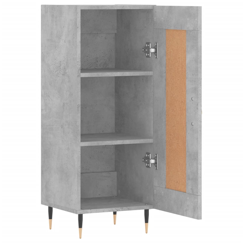 vidaXL Sideboard Concrete Grey 34.5x34x90 cm Engineered Wood 6
