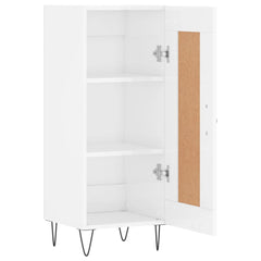 vidaXL Sideboard High Gloss White 34.5x34x90 cm Engineered Wood 6