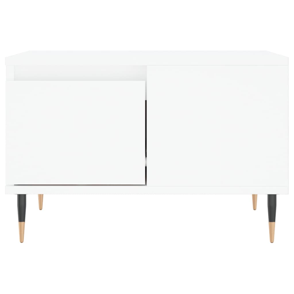 vidaXL Coffee Table White 55x55x36.5 cm Engineered Wood 5