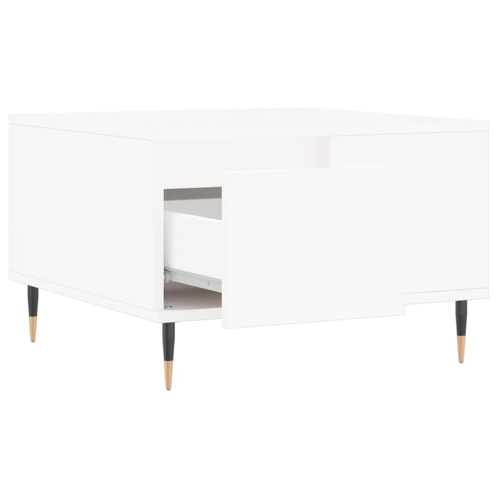 vidaXL Coffee Table White 55x55x36.5 cm Engineered Wood 6