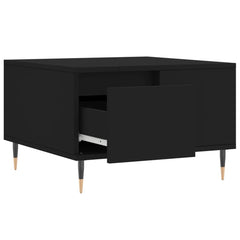 vidaXL Coffee Table Black 55x55x36.5 cm Engineered Wood 6