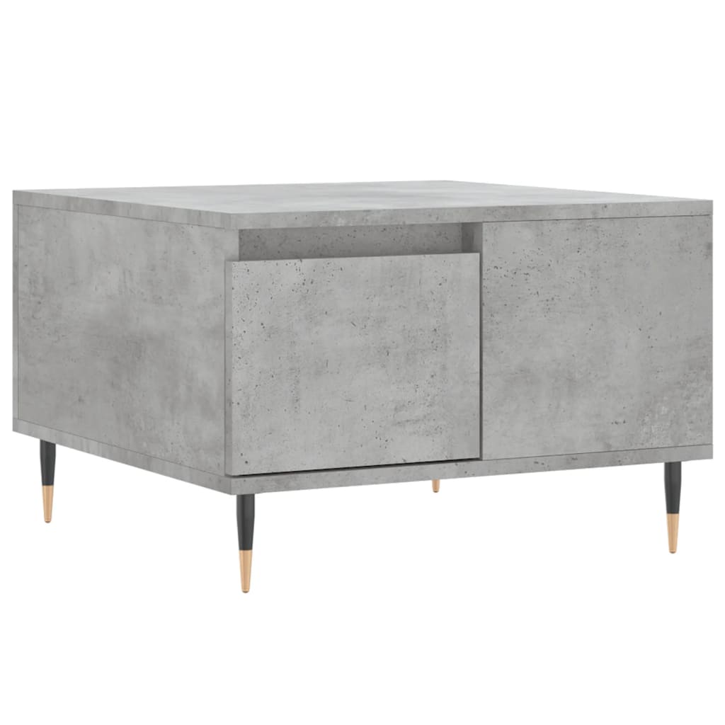 vidaXL Coffee Table Concrete Grey 55x55x36.5 cm Engineered Wood 2