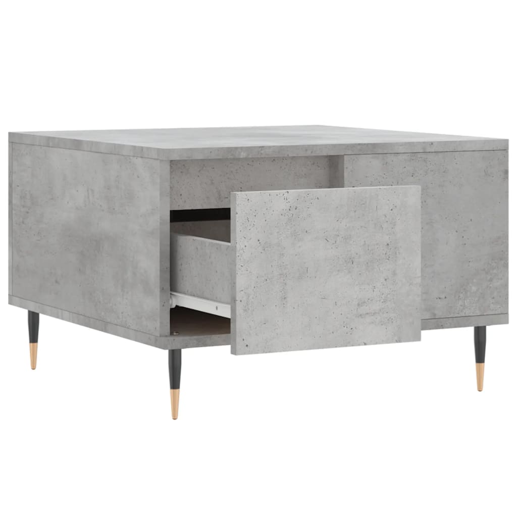 vidaXL Coffee Table Concrete Grey 55x55x36.5 cm Engineered Wood 6
