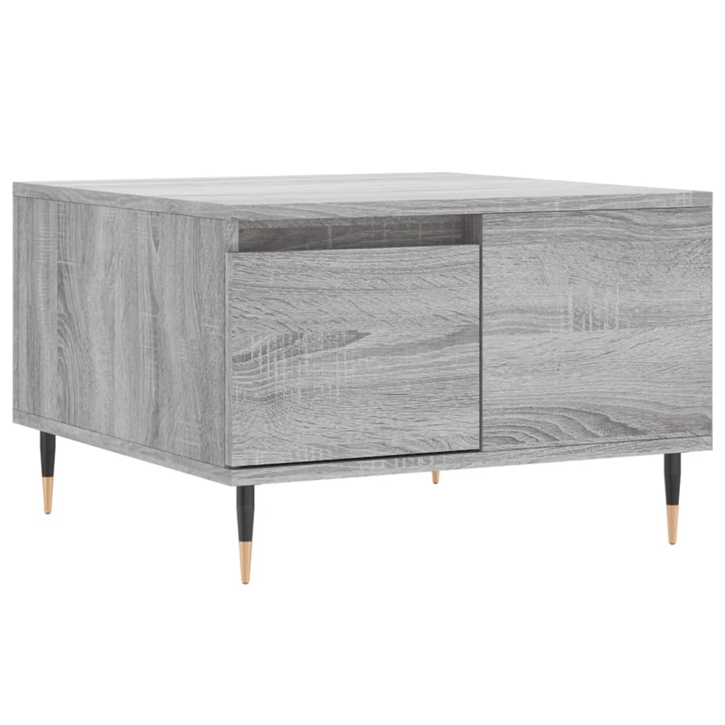 vidaXL Coffee Table Grey Sonoma 55x55x36.5 cm Engineered Wood 2