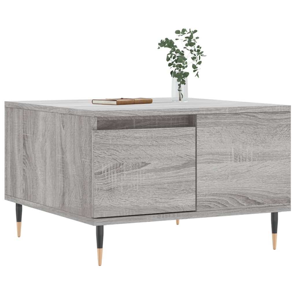 vidaXL Coffee Table Grey Sonoma 55x55x36.5 cm Engineered Wood 3