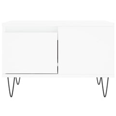 vidaXL Coffee Table White 55x55x36.5 cm Engineered Wood 5