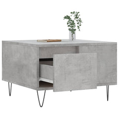 vidaXL Coffee Table Concrete Grey 55x55x36.5 cm Engineered Wood 4