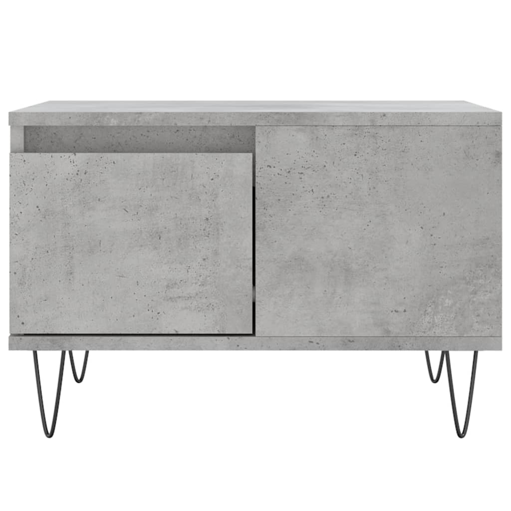vidaXL Coffee Table Concrete Grey 55x55x36.5 cm Engineered Wood 5
