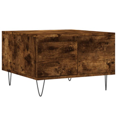 vidaXL Coffee Table Smoked Oak 55x55x36.5 cm Engineered Wood 2