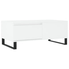 vidaXL Coffee Table White 90x50x36.5 cm Engineered Wood 2