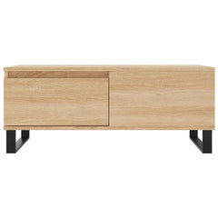 vidaXL Coffee Table Sonoma Oak 90x50x36.5 cm Engineered Wood 5