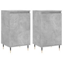 vidaXL Sideboards 2 pcs Concrete Grey 40x35x70 cm Engineered Wood 2