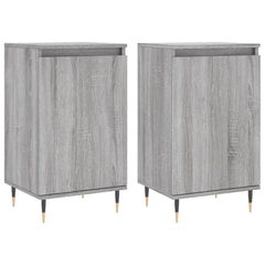 vidaXL Sideboards 2 pcs Grey Sonoma 40x35x70 cm Engineered Wood 2