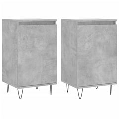 vidaXL Sideboards 2 pcs Concrete Grey 40x35x70 cm Engineered Wood 2