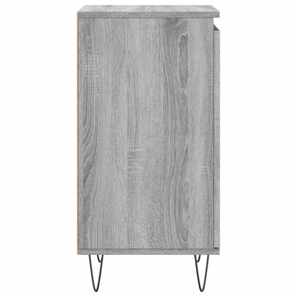 vidaXL Sideboard Grey Sonoma 40x35x70 cm Engineered Wood 6