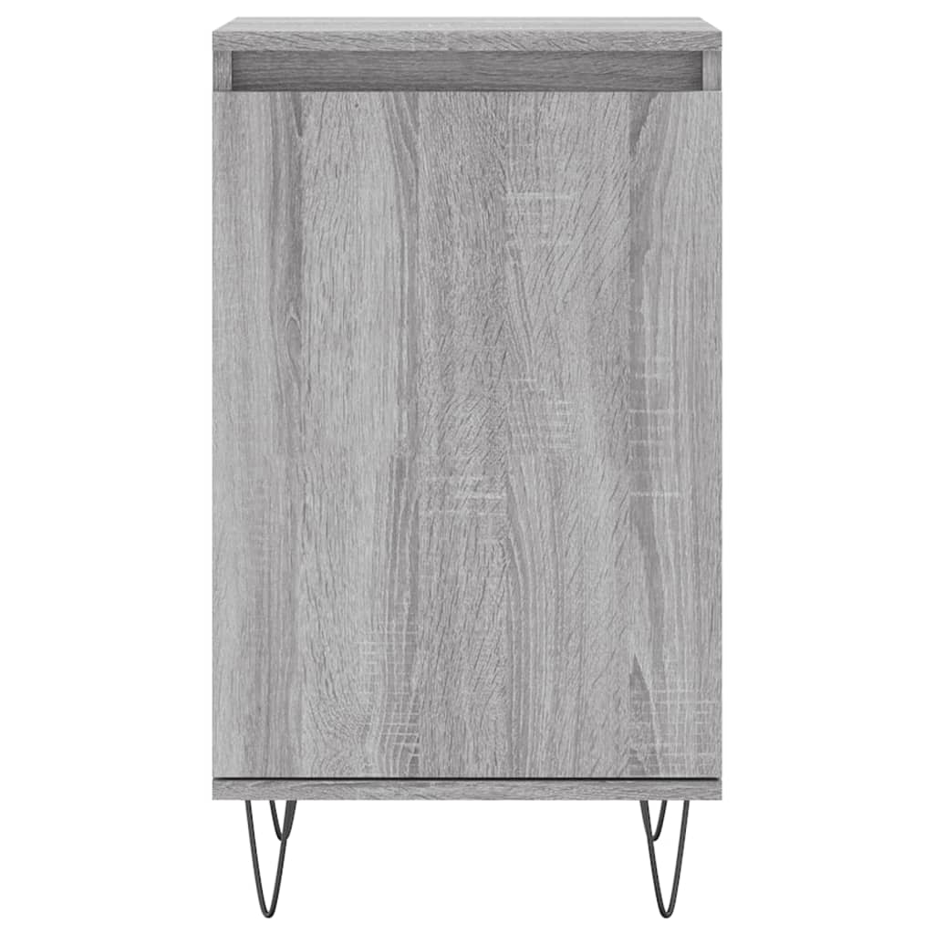 vidaXL Sideboards 2 pcs Grey Sonoma 40x35x70 cm Engineered Wood 6