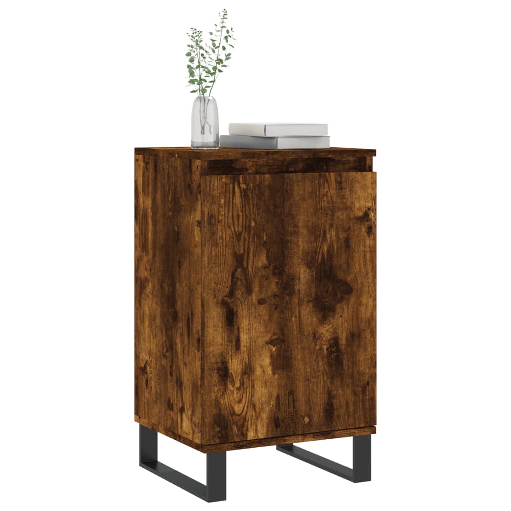 vidaXL Sideboards 2 pcs Smoked Oak 40x35x70 cm Engineered Wood 3