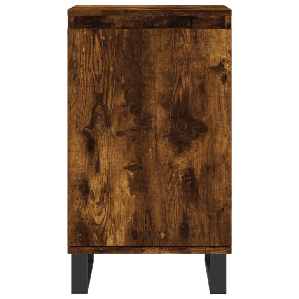 vidaXL Sideboards 2 pcs Smoked Oak 40x35x70 cm Engineered Wood 6