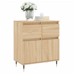 vidaXL Sideboard Sonoma Oak 60x35x70 cm Engineered Wood 3