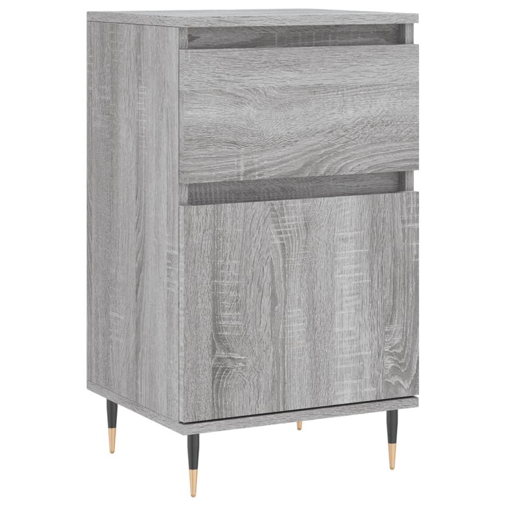 vidaXL Sideboards 2 pcs Grey Sonoma 40x35x70 cm Engineered Wood 5