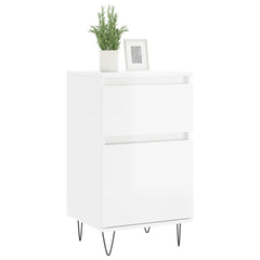 vidaXL Sideboards 2 pcs High Gloss White 40x35x70 cm Engineered Wood 3