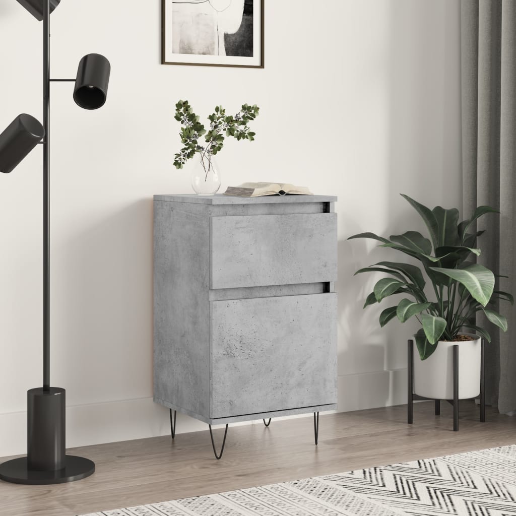 vidaXL Sideboard Concrete Grey 40x35x70 cm Engineered Wood 1