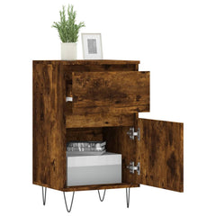 vidaXL Sideboards 2 pcs Smoked Oak 40x35x70 cm Engineered Wood 4