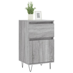 vidaXL Sideboards 2 pcs Grey Sonoma 40x35x70 cm Engineered Wood 3