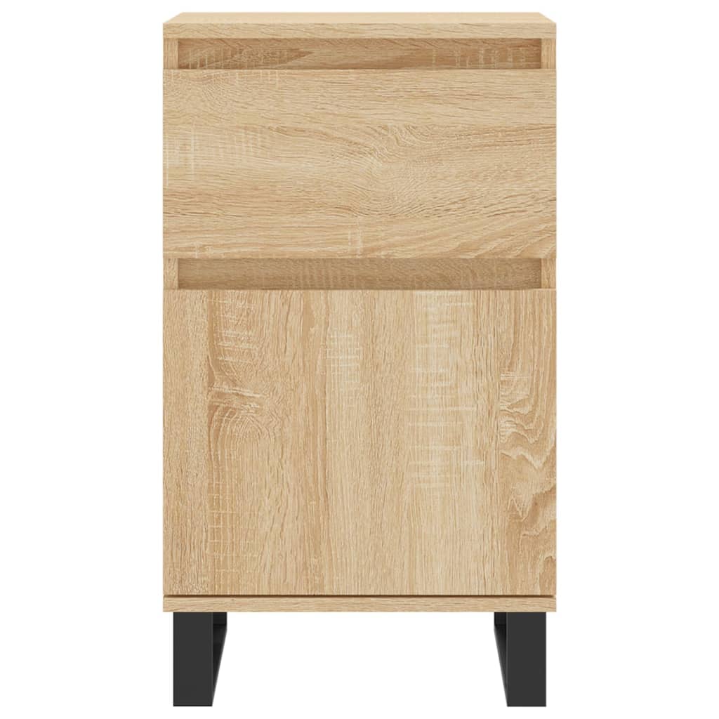vidaXL Sideboard Sonoma Oak 40x35x70 cm Engineered Wood 3