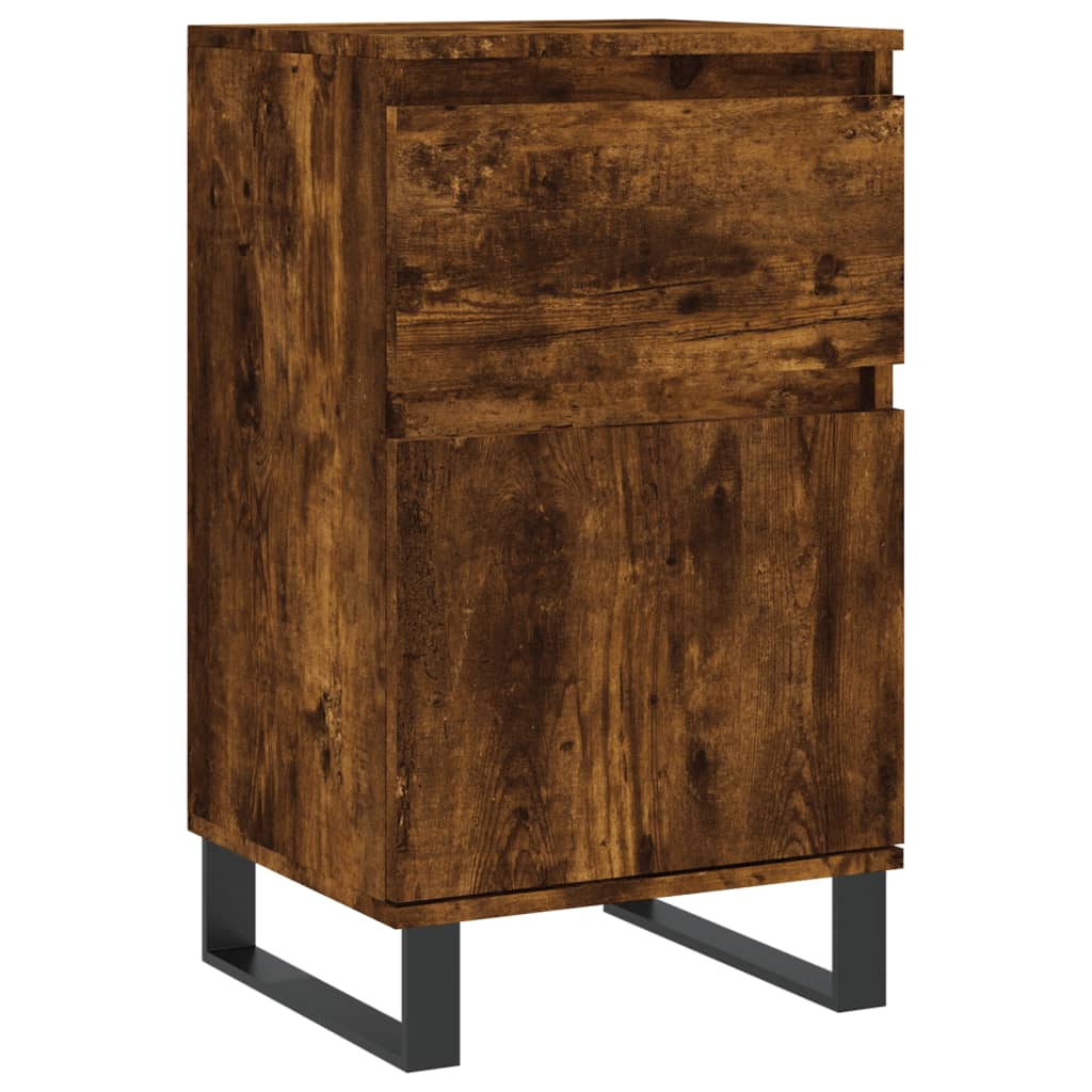 vidaXL Sideboard Smoked Oak 40x35x70 cm Engineered Wood 2