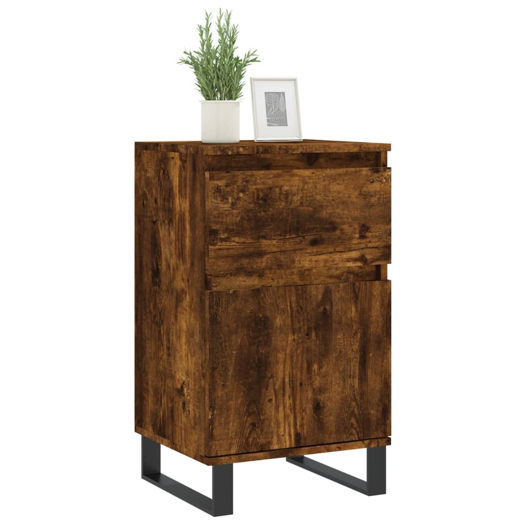 vidaXL Sideboard Smoked Oak 40x35x70 cm Engineered Wood 3