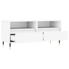 vidaXL TV Cabinet White 100x34.5x44.5 cm Engineered Wood 6