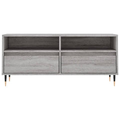 vidaXL TV Cabinet Grey Sonoma 100x34.5x44.5 cm Engineered Wood 5