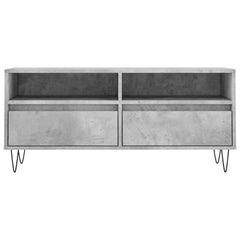 TV Cabinet 100x34,5x44,5 cm Engineered Wood Concrete grey