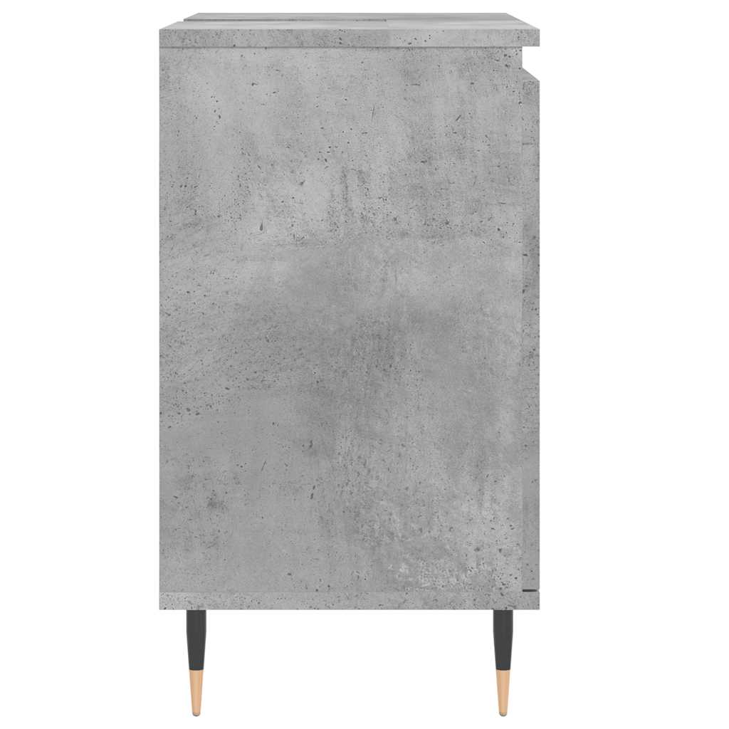 vidaXL Bathroom Cabinet Concrete Grey 58x33x60 cm Engineered Wood 6