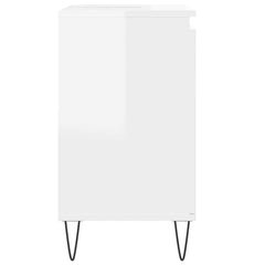 vidaXL Bathroom Cabinet High Gloss White 58x33x60 cm Engineered Wood 6