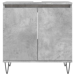 Bathroom Cabinet 58x33x60 cm Engineered Wood Concrete grey