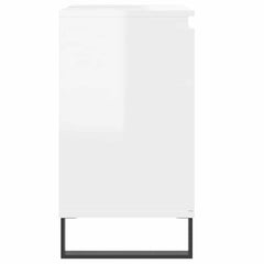 vidaXL Bathroom Cabinet High Gloss White 58x33x60 cm Engineered Wood 6