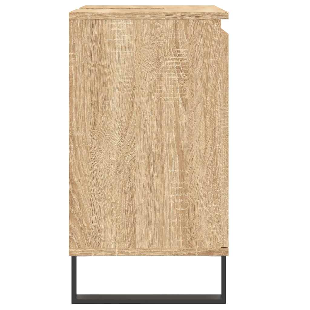 vidaXL Bathroom Cabinet Sonoma Oak 58x33x60 cm Engineered Wood 6