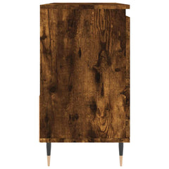 vidaXL Bathroom Cabinet Smoked Oak 65x33x60 cm Engineered Wood 6