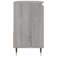 vidaXL Bathroom Cabinet Grey Sonoma 65x33x60 cm Engineered Wood 6