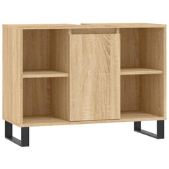 vidaXL Bathroom Cabinet Sonoma Oak 80x33x60 cm Engineered Wood 2