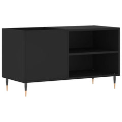 vidaXL Record Cabinet Black 85x38x48 cm Engineered Wood 2