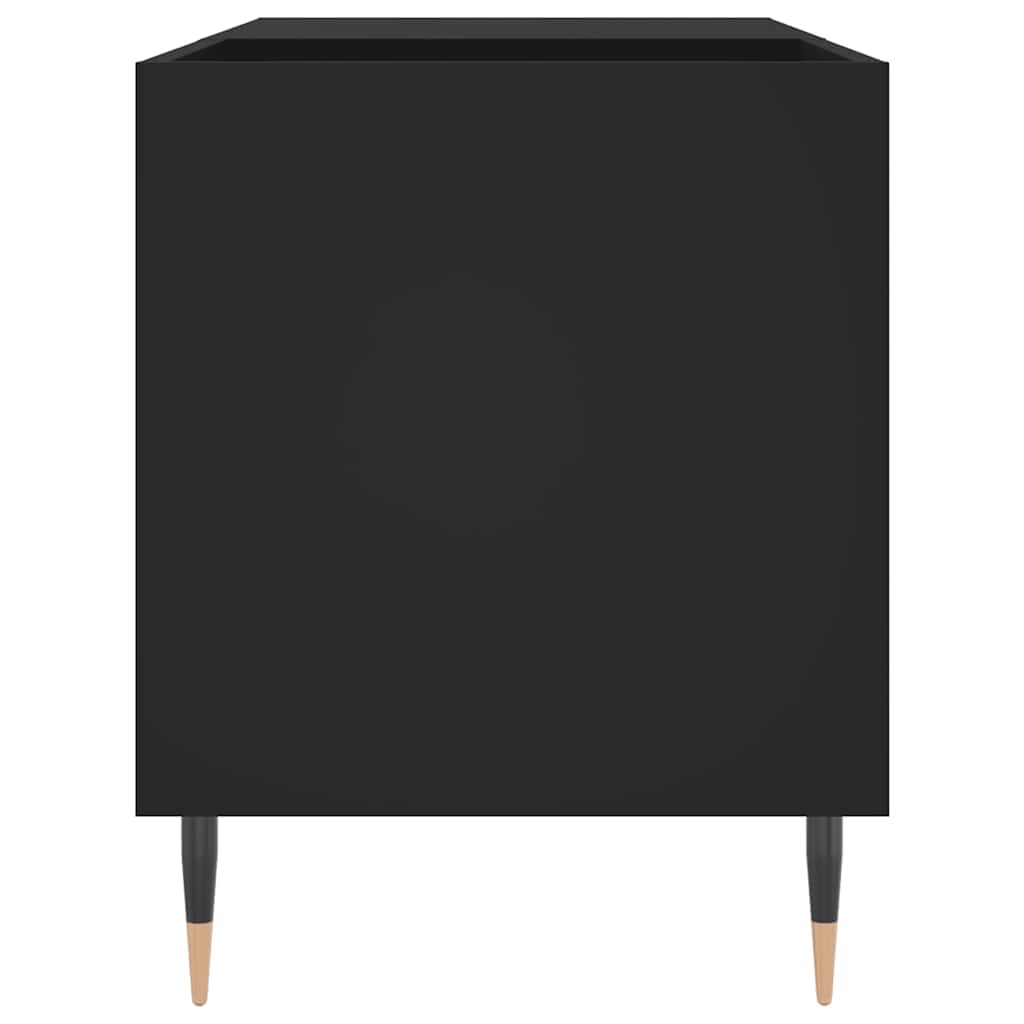 vidaXL Record Cabinet Black 85x38x48 cm Engineered Wood 5