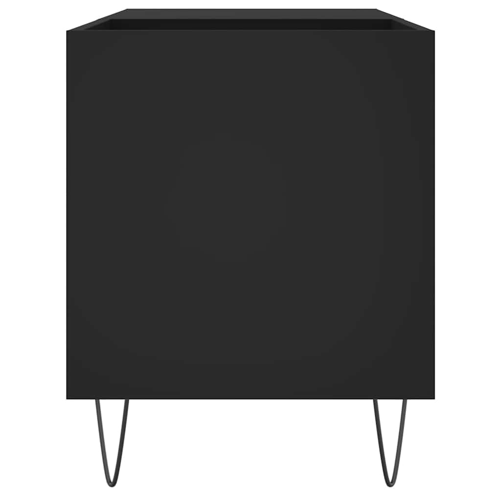 vidaXL Record Cabinet Black 85x38x48 cm Engineered Wood 5